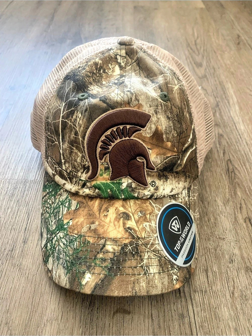 NWT Michigan State Spartans Top of the World TOW Camouflage Snapback Hat Cap